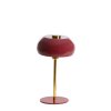 Stolová lampa Ø23x40 cm SURIN lesklá bordová+zlatá
