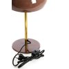 Stolová lampa Ø22x34 cm SURIN lesklá tmavohnedá+zlatá
