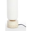 Stolová lampa Ø12x47 cm RYLANO sklo mliečna+piesková+antický bronz