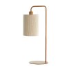 Stolová lampa 26x20x59,5 cm DONIO potlač dreva prírodná + lano krémová