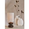 Stolová lampa Ø22x50,5 cm DANIALO potlač dreva hnedá+lano krémová