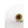 Stolová lampa Ø30x45 cm PLEAT sklo číre+zlaté