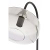 Stojaca lampa 45x29,5x160 cm SOLNA matná čierna + dymové sklo