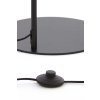 Stojaca lampa 45x29,5x160 cm SOLNA matná čierna + dymové sklo