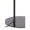 Stojaca lampa 45x29,5x160 cm SOLNA matná čierna + dymové sklo