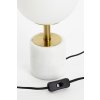 Stolová lampa Ø20x35 cm MEDINA antický bronz + matné biele sklo