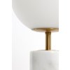 Stolová lampa Ø20x35 cm MEDINA antický bronz + matné biele sklo
