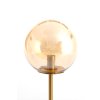 Stolová lampa Ø20x43 cm MEDINA sklo jantárová+zlatá