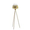 Stojanová lampa s trojnožkou Ø42x146 cm MAYSON sklo zlatá-číra+zlatá