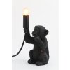 Stolová lampa E14 13x12,5x23,5 cm MONKEY matná čierna