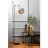 Stojaca lampa 45x28x160 cm RAKEL matná čierna+dymová