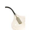 Stojaca lampa 45x28x160 cm RAKEL matná čierna+dymová