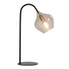 Stolová lampa E14 28x17x50,5 cm RAKEL matná čierna+dymová