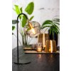 Stolová lampa E14 28x17x50,5 cm RAKEL matná čierna+dymová