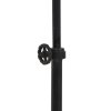 Stojaca lampa 40x30x165 cm JODY čierna zinková + drevo hnedá