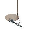 Stojaca lampa 33,5x28x155 cm DONIO drevená potlač d hnedá+d hnedá