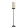 Stojaca lampa Ø23x159 cm DANIA drevená potlač d hnedá+lano krémová