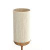 Stojaca lampa Ø23x159 cm DANIA potlač dreva prírodná + lano krémová