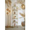 Stojaca lampa 3L E14 38x20x162 cm MAGDALA sklo hnedá+zlatá