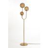 Stojaca lampa 3L E14 38x20x162 cm MAGDALA sklo hnedá+zlatá
