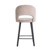Barová stolička Savoy, khaki zamat