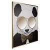 Nástenné umenie Panda čierno-zlaté