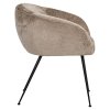 Jedálenská stolička Ruby taupe chenille