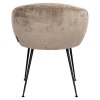 Jedálenská stolička Ruby taupe chenille