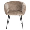 Jedálenská stolička Ruby taupe chenille