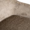Jedálenská stolička Marlon taupe chenille otočná