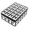 Úložný box Licia čierno-biely, veľký