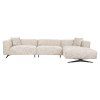 Pohovka Hoxton trendy nature 3-miestna + ležadlo pravá