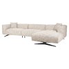 Pohovka Hoxton trendy nature 3-miestna + ležadlo pravá