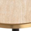 Bistro stôl Brazza béžový 80Ø