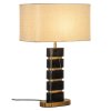 Stolová lampa Levina čierna/zlatá