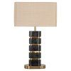 Stolová lampa Levina čierna/zlatá
