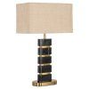 Stolová lampa Levina čierna/zlatá