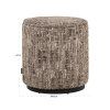 Pouffe & Footstool Lexie greige 45Ø