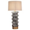 Stolová lampa Jaylee čierna/biela