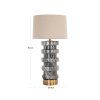 Stolová lampa Jaylee čierna/biela