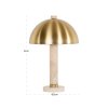 Stolová lampa Jara, brúsená zlatá