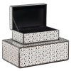 Úložný box Feliz čierno-biely malý