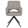 Jedálenská stolička Ginerva, otočná, earth tweed
