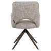 Jedálenská stolička Ginerva, otočná, earth tweed