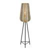 Stojanová lampa trojnožka Ø37x147 cm ADETA zlatá+matná čierna