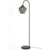 Stojaca lampa 35x30x160 cm ALVARO antický bronz + matná čierna