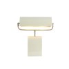 Stolová lampa 35x15,5x38 cm CARDONA krémová+nikel saténová