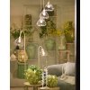 Stojaca lampa 47x28x160 cm BISHO sklo číre+krémové
