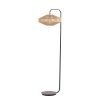 Stojaca lampa Ø43x164 cm LYRA prírodná+matná čierna