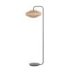 Stojaca lampa Ø43x164 cm LYRA prírodná+matná čierna